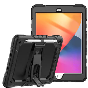 HR PREMIUM HEAVY DUTY FULL BODY RUGGED TABLET KICKSTAND CASE COVER FOR SAMSUNG A9 PLUS / A11 PLUS 11" - BLACK/BLACK