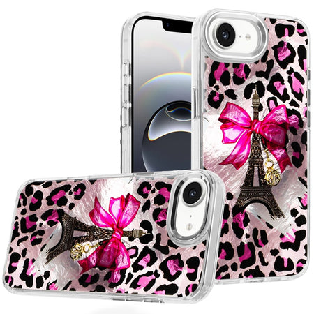 Premium Beautiful Epoxy Designs W/ Chrome Edges Case For iPhone 16E / SE4 (2025) - 3