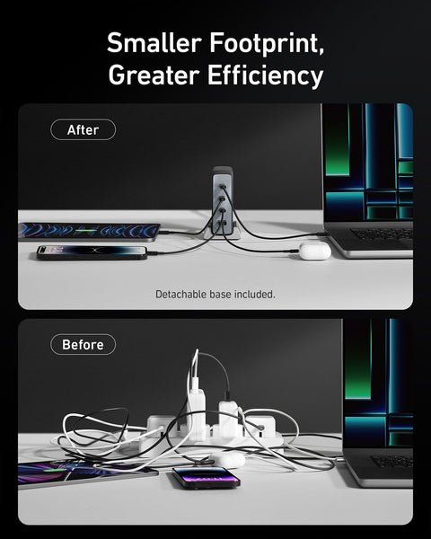 Anker 749 GaN Prime 240W 4-Port (3 USB-C And 1 USB-A) Desktop Charger  C2  Wireless