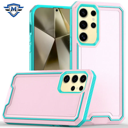 Metkase Rank Tough Strong Modern Fused Hybrid Case In Slide-Out Package For Samsung Galaxy S24 Ultra - Light Pink