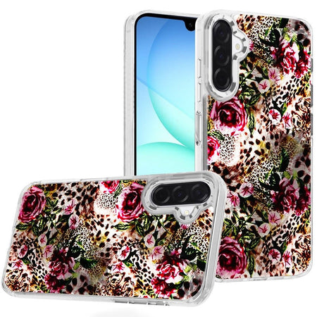 Premium For Samsung A17 5G Beautiful Epoxy Designs With Chrome Edges - 1