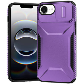 Premium Ultimate U Design Hybrid Case With Camera Window Covering for iPhone 16E (E Edition) / SE4 (2025) - Purple