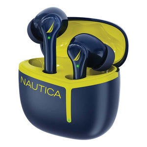 Nautica Wireless Stereo Earbuds With Charging Case T670 - Navy-Yellow