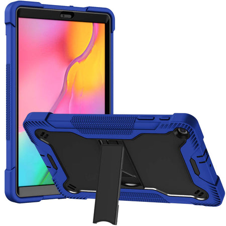 Premium Tough Strong Kickstand Hybrid Case Cover For Samsung A9 Plus Tablet (11") - Dark Blue
