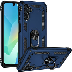 Premium Ring Magnetic Kickstand Hybrid Case For Samsung A16 5G - Blue