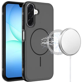 HR Premium Premium Edged Core Matte Thick Super Magnetic Hybrid Case For Samsung A17 5G - Black