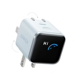 Anker Nano Charger 45W Smart Display 180° Foldable - Blue