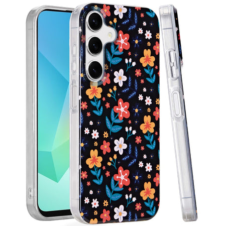 Premium Double Layer Design IMD TPU Case For Samsung A16 5G - Nightly Floral