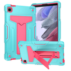 Premium Vertical 3-In-1 Kickstand Case For Samsung A9 Plus / A11 Plus 11" Tablet - Teal/Hot Pink