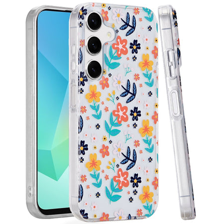 Premium Double Layer Design IMD TPU Case For Samsung A16 5G - Colorful Floral