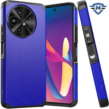 Metkase (Original Series) Tough Shockproof Hybrid Case For TCL 50 XL 5G - Classic Blue
