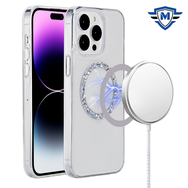 Metkase Double Protection Imd Design Pattern [Magnetic Circle] Premium Case For iPhone 15 - Epoxy Design