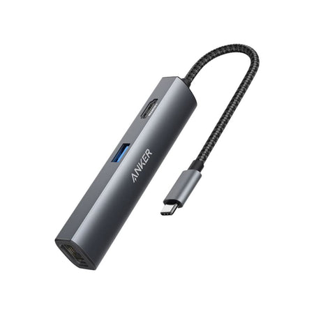 Anker Powerexpand+ 5-In-1 USB-C Ethernet Hub - Gray