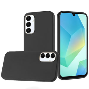 Premium Classy Slick Chromed Around Hybrid Case For Samsung A16 5G - Black
