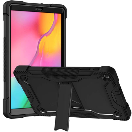 Premium Tough Strong Kickstand Hybrid Case Cover For Samsung A9 Plus Tablet (11") - Black