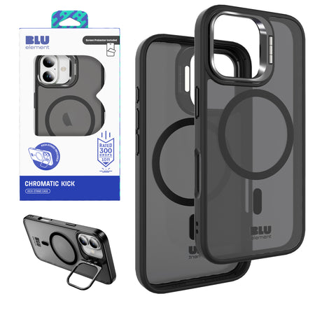 Blu Element Chromatic Kick Magsafe Case With Screen Protector For Iphone 17 (120-10406) - Black