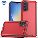 Metkase Rank Tough Strong Modern Fused Hybrid Case In Slide-Out Package For Samsung A35 5G - Red