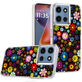 Premium Beautiful Epoxy Designs W/ Chrome Edges Case For Moto G 5G 2025/2026 & Moto G Play 2026