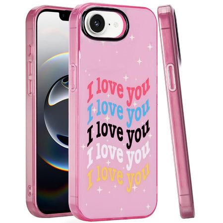 Premium Double Layer Design Imd TPU Case For iPhone 16e / SE4 (2025) - I Love You