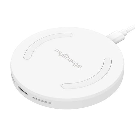 myCharge 5W Power Disc White Wireless Charger