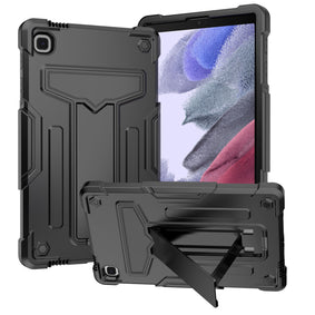 Premium Vertical 3-In-1 Kickstand Case For Samsung A9 Plus / A11 Plus 11" Tablet- Black/Black