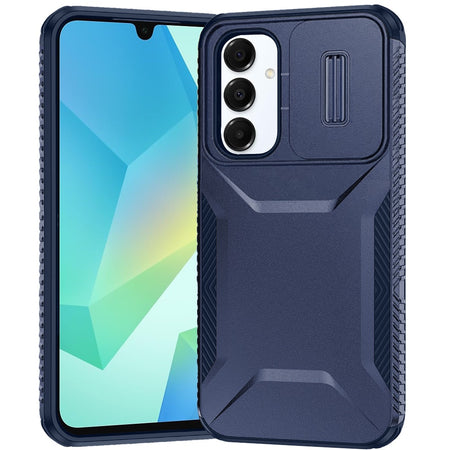 Premium Ultimate U Design Hybrid Case With Camera Window Covering For Samsung A16 5G - Dark Blue