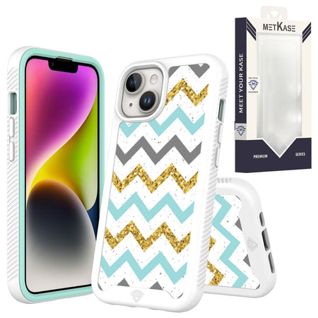 Metkase Premium Exotic Design Hybrid Case for iPhone 11 (Xi6.1) - Zigzag