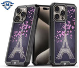 Metkase Premium Rank Design Fused Hybrid In Slide-Out Package For iPhone 11 (Xi6.1) - Dark Grunge Eiffel Tower