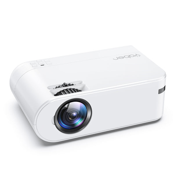 Portable Projector（ホワイト） YOWHICK Mini Projector 1080P FHD, Portable Projector Android