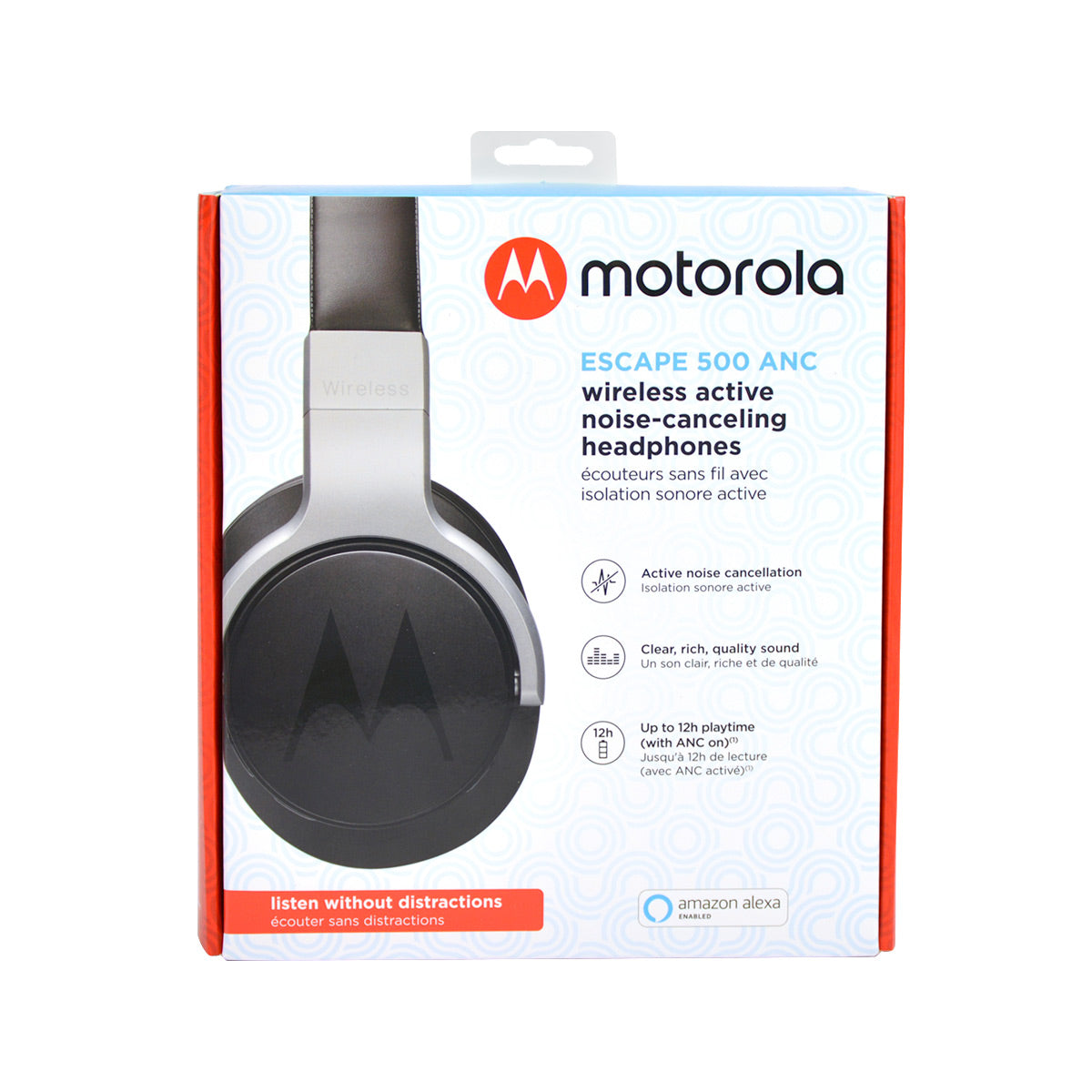 Motorola Escape 500 ANC Wireless Active Noise Cancelling Bluetooth Headphones