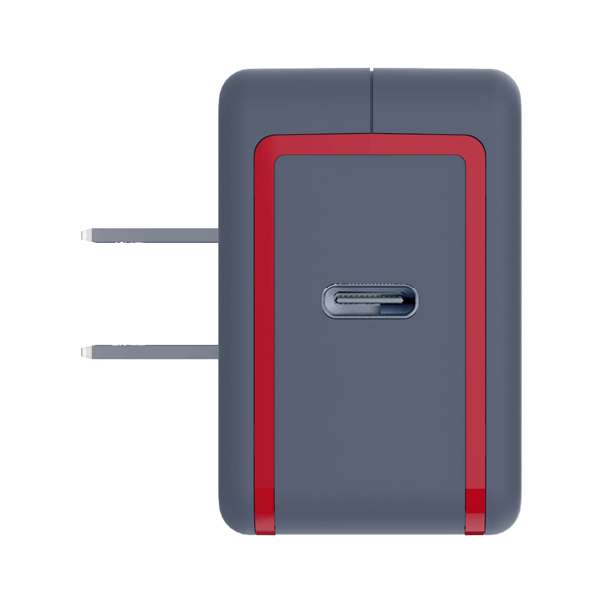 Puregear 24W Universal USB PD Wall Charger - Gray/Red