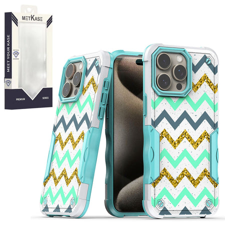 Metkase Premium Design Hybrid In Slide-Out Package For Motorola Moto G Play 2023 - Zigzag