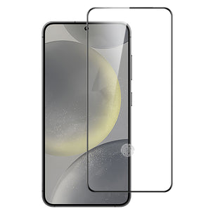 METKASE BLACK EDGED TEMPERED GLASS IN BULK WHITE PAPER CARD PACKAGE FOR SAMSUNG S26 - BLACK