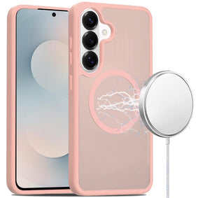 HR PREMIUM [MAGNETIC CIRCLE] SMOOTH SAFE MATTE FEEL HYBRID CASE FOR SAMSUNG S26 PLUS - LIGHT PINK