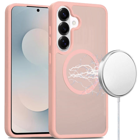 HR PREMIUM [MAGNETIC CIRCLE] SMOOTH SAFE MATTE FEEL HYBRID CASE FOR SAMSUNG S26 PLUS - LIGHT PINK