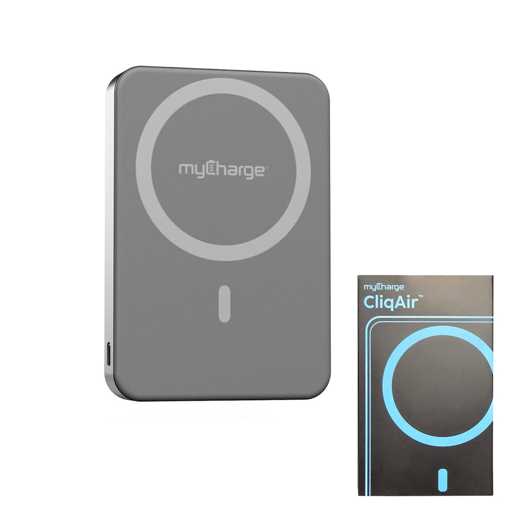 myCharge 10K Mah Cliqair Qi2 Wireless Magnetic Power Bank (Online Pkg) - Grey
