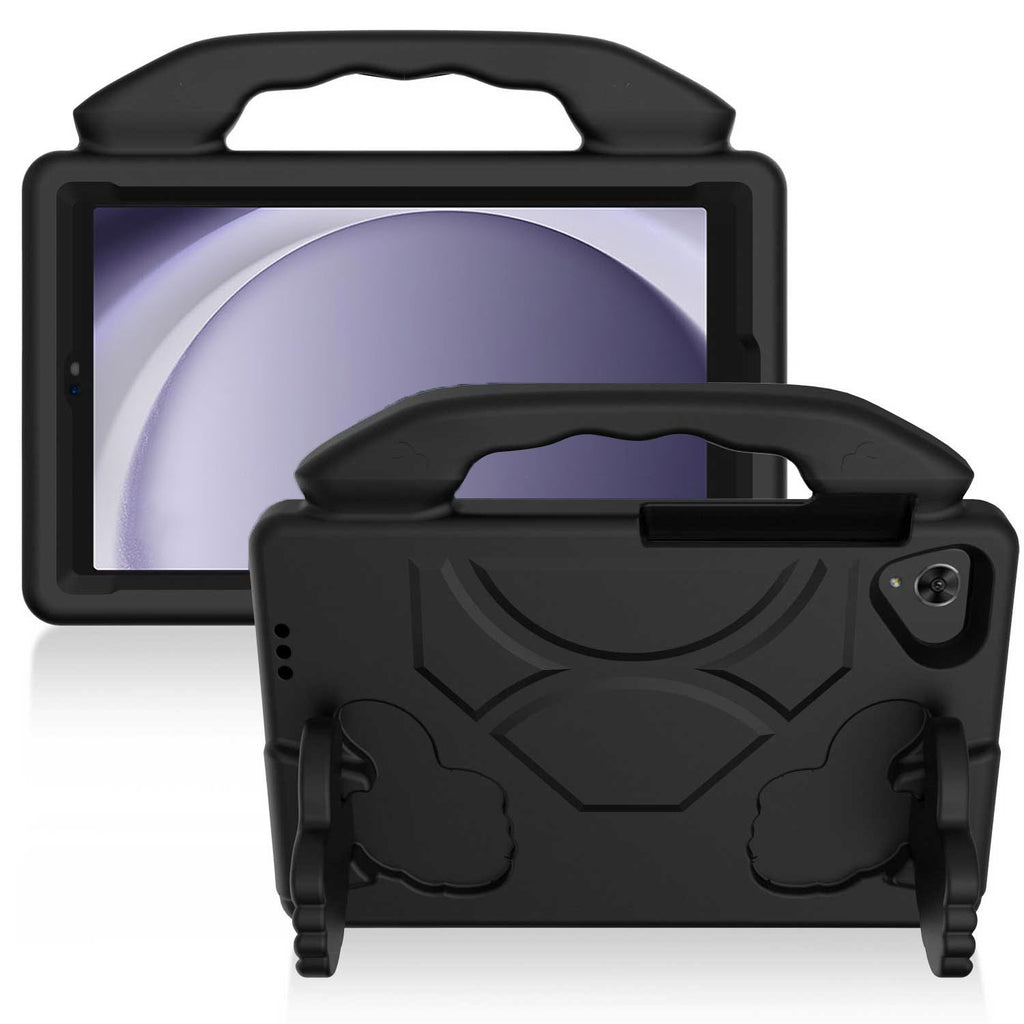 HR PREMIUM THUMBS UP KICKSTAND SHOCKPROOF TABLET CASE COVER FOR SAMSUNG A9 PLUS / A11 PLUS 11" - BLACK