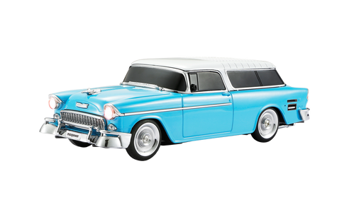 Max Power Classic Car Portable Bluetooth Speaker With Front Flashing Lights - Blue