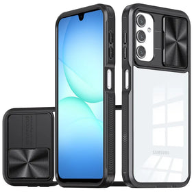 HR Premium Fusion Transparent Clear Hybrid Case Cover For Samsung A17 5G - Black