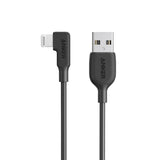 Anker Right Angle USB-A To Lightning 6' Cable - Black