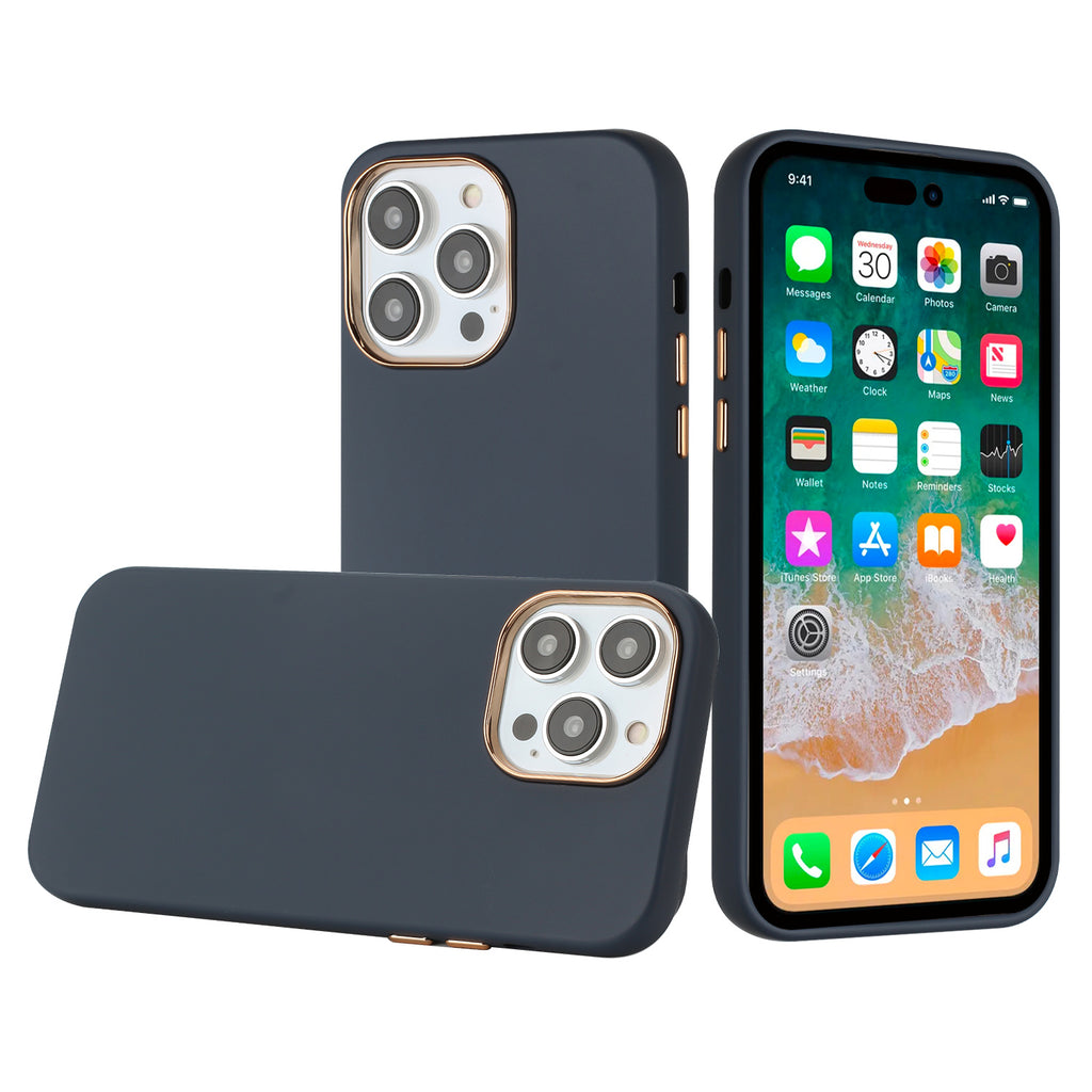 HR Premium Classy Slick Chromed Around Hybrid Case Cover For iPhone 12 C2 Wireless HR Premium Classy Slick Chromed Around Hybrid Case Cover For iPhone 12 C2 Wireless