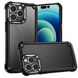 HR Premium Ultimate Casex Transparent Hybrid Case For iPhone 13 / 14 - Black