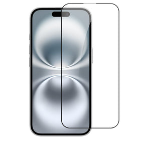 Metkase Black Edged Tempered Glass In Bulk White Paper Card Package For Apple Iphone 18 Pro - Black