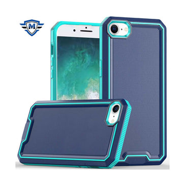 Metkase Rank Tough Strong Modern Fused Hybrid Case For iPhone 16E / SE4 - Blue