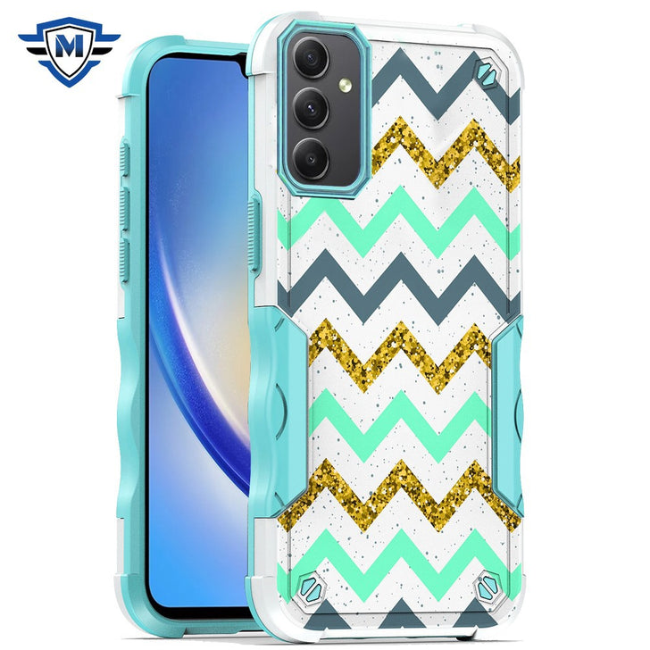 Metkase PremiumExquisite Design Hybrid Case In Slide-Out Package For Samsung A35 5G - Zigzag