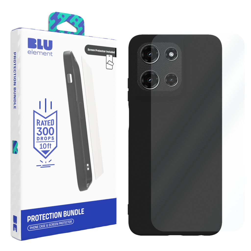 Blu Element Gelskin Case With Screen Protector For Samsung Galaxy A37 - Black