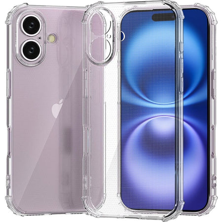 Premium Shockproof Transparent Thick Tpu Case for iPhone 17 - Clear
