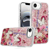 Premium Epoxy Glitter Butterfly Ornaments Design Case For iPhone 16E / SE4 (2025) - 7