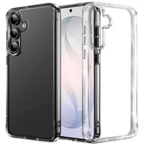 HR Premium Pure Crystal Transparent Thick 2.0Mm Shockproof Chromed Buttons Case Cover For Samsung Galaxy S26 Fe - Clear