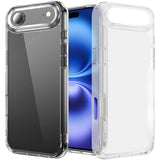 Premium Pure Crystal Transparent Thick 2.0Mm Shockproof Chromed Buttons Case for iPhone 17 Air - Clear